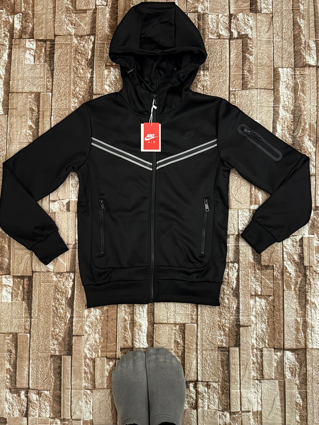 nike tech fleece black