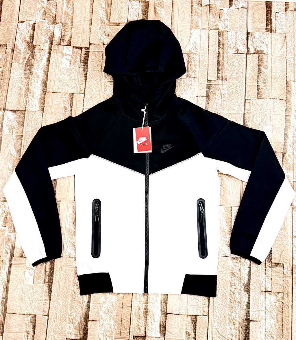 nike tech fleece white and black