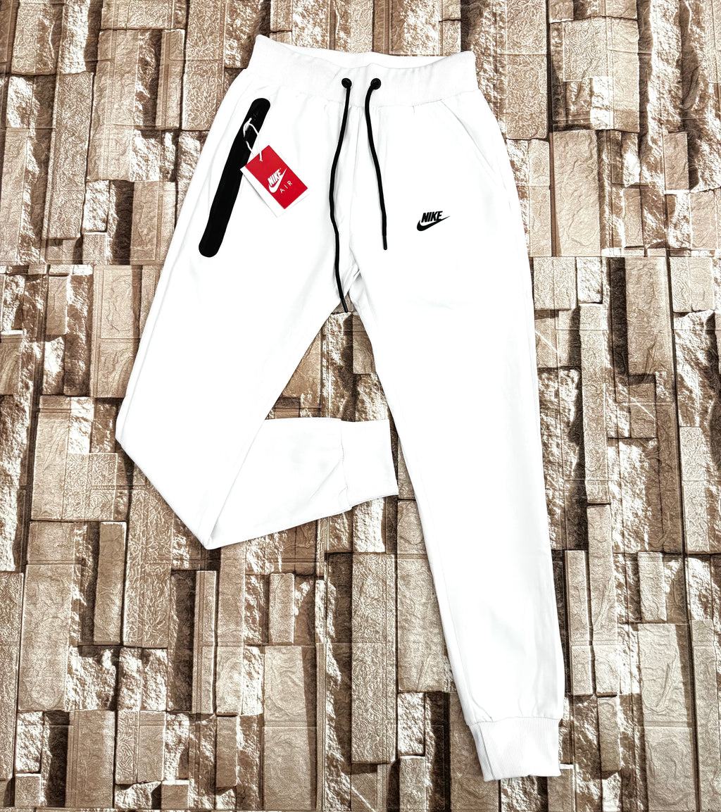 nike tech fleece white and black